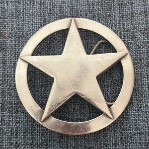 Texas Rangers Silver Star Buckle